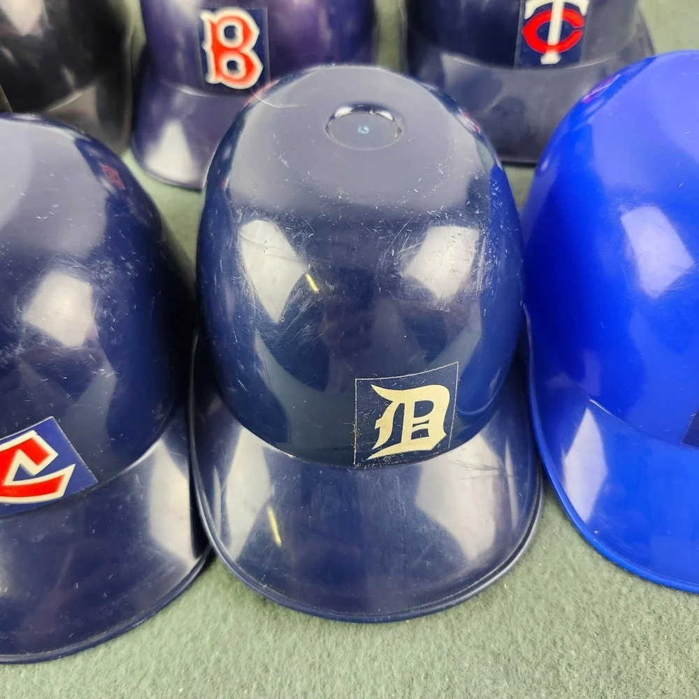 Lot of 8 Vintage Mini  MLB Baseball Helmets ice cream bowls